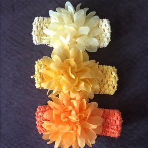 Set of 3 baby girl headbands *NWOT*